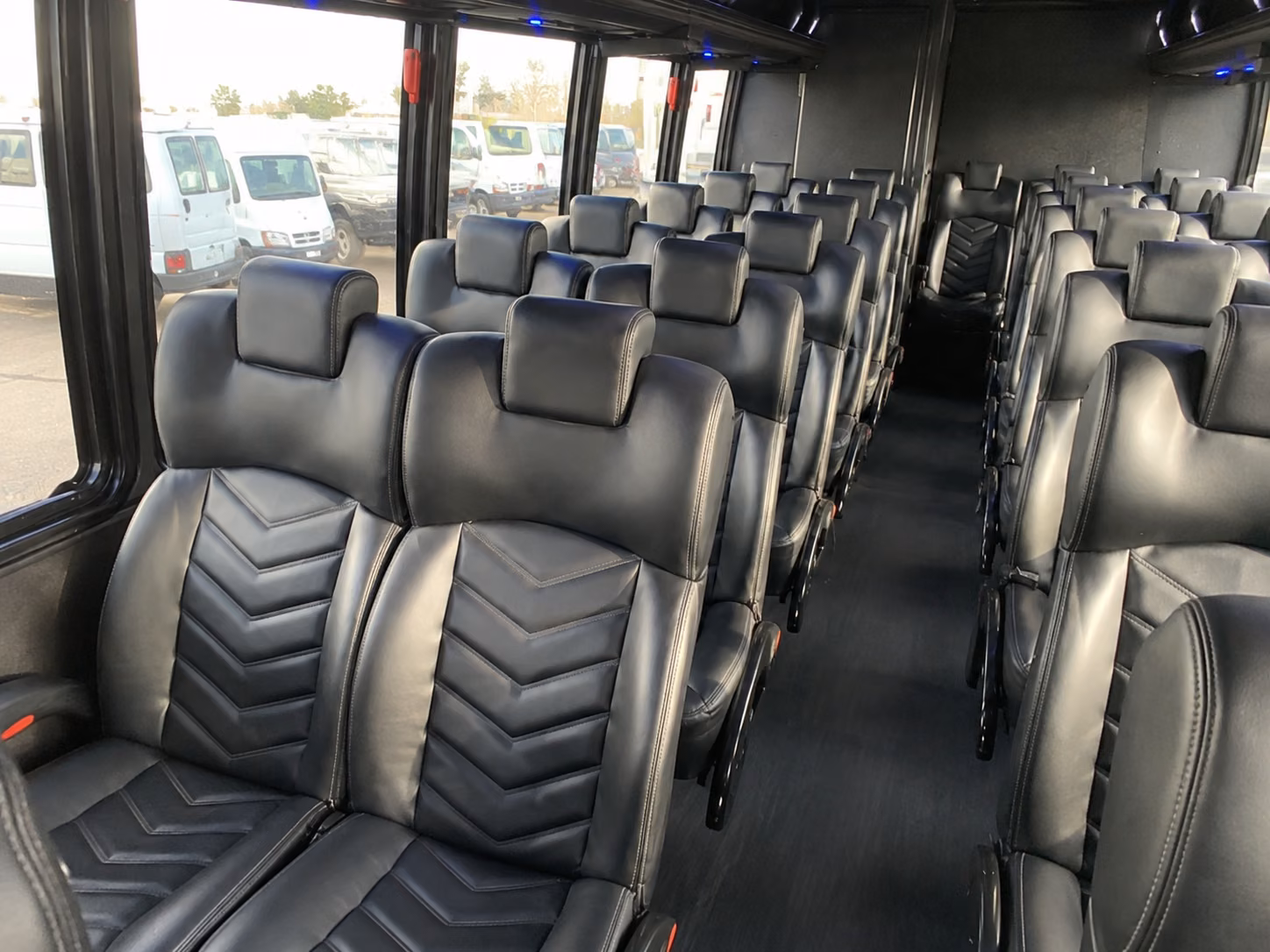 18 passenger minibus interior