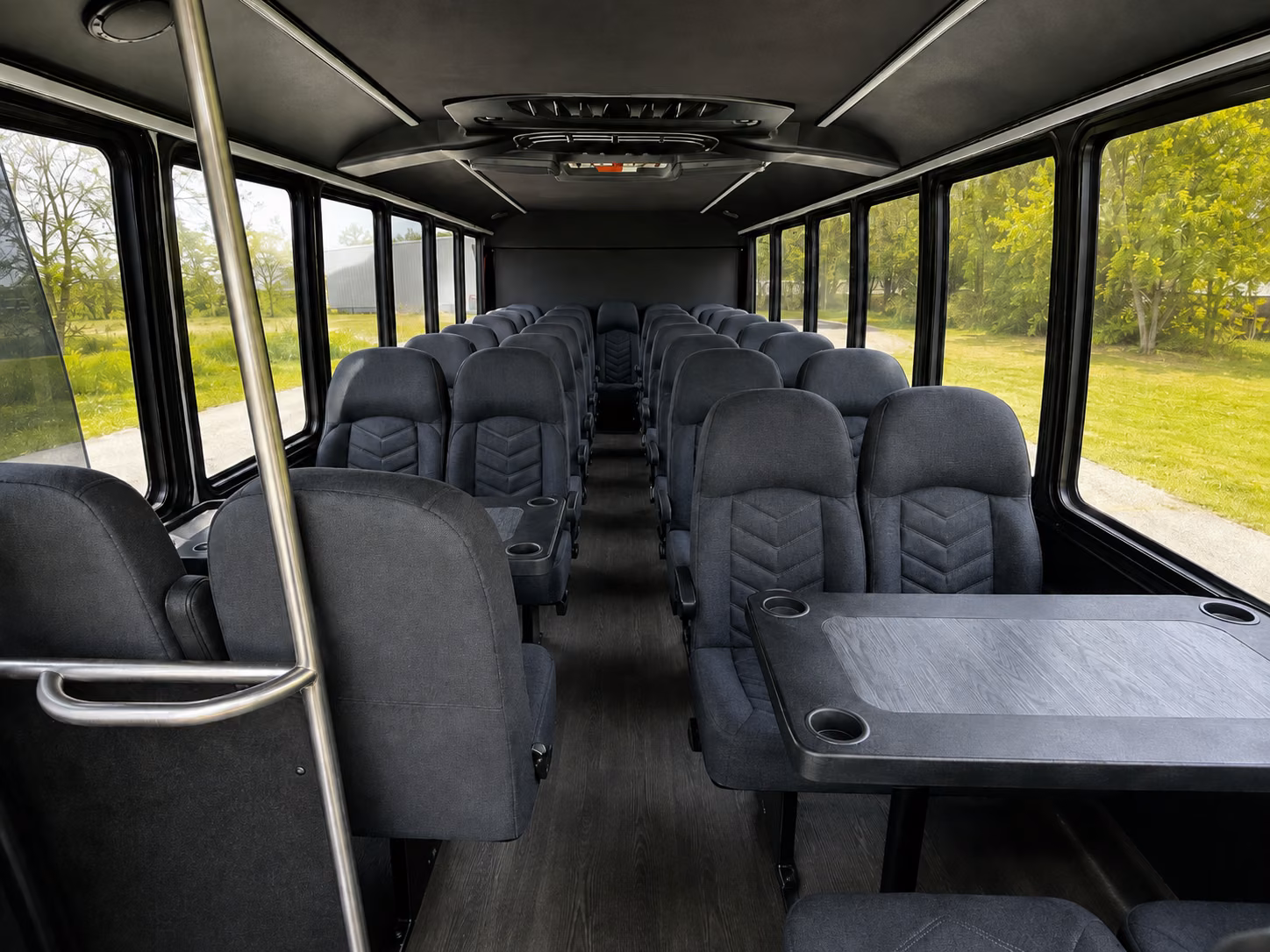 amarillo 18 passenger minibus inside