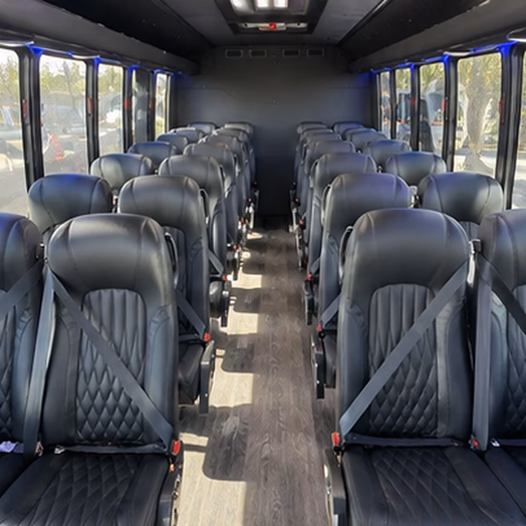 amarillo 25 passenger minibus inside