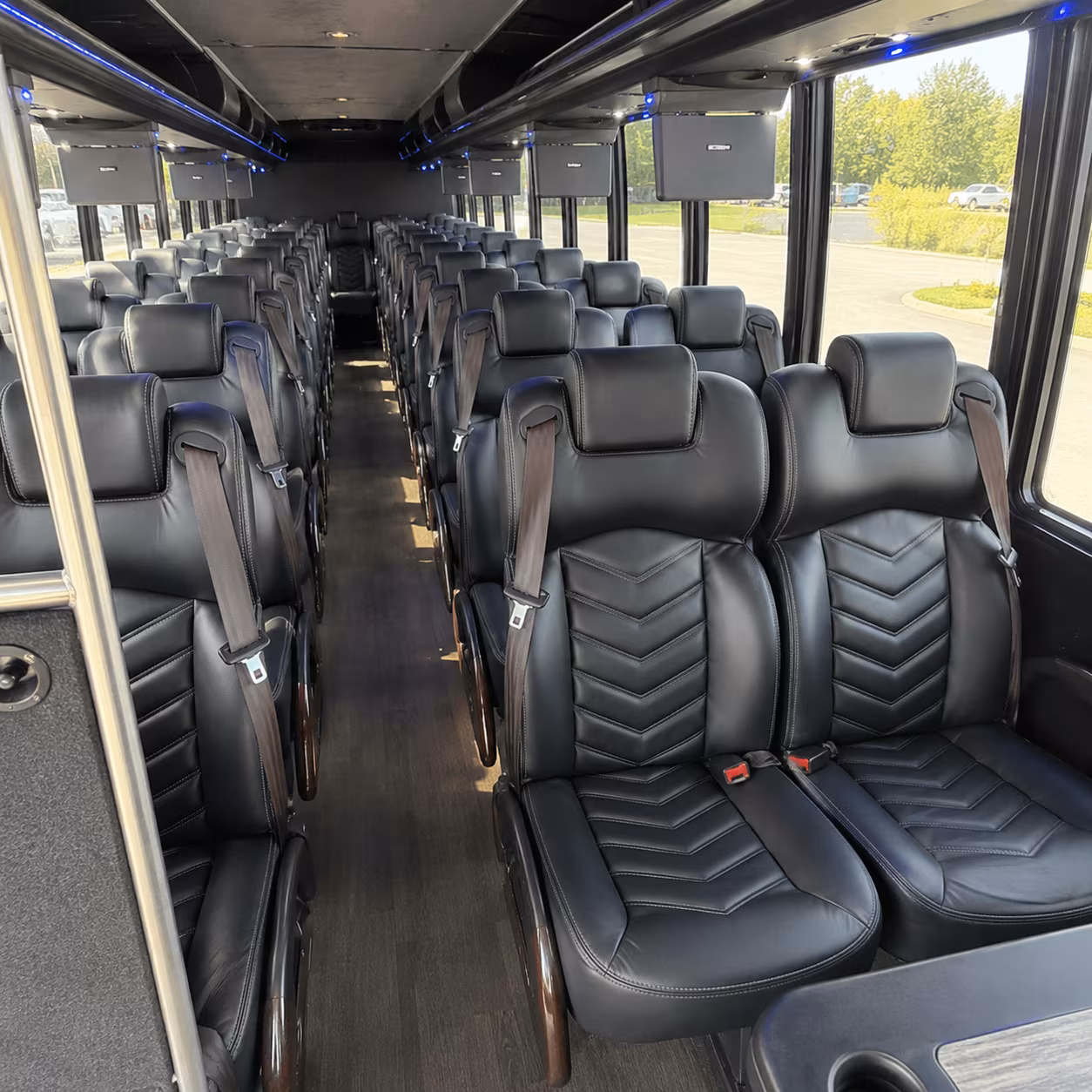 amarillo 28 passenger minibus inside