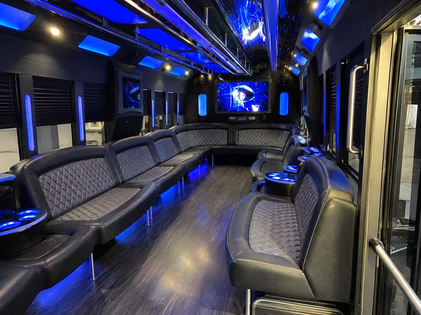 amarillo 28 passenger party bus interior