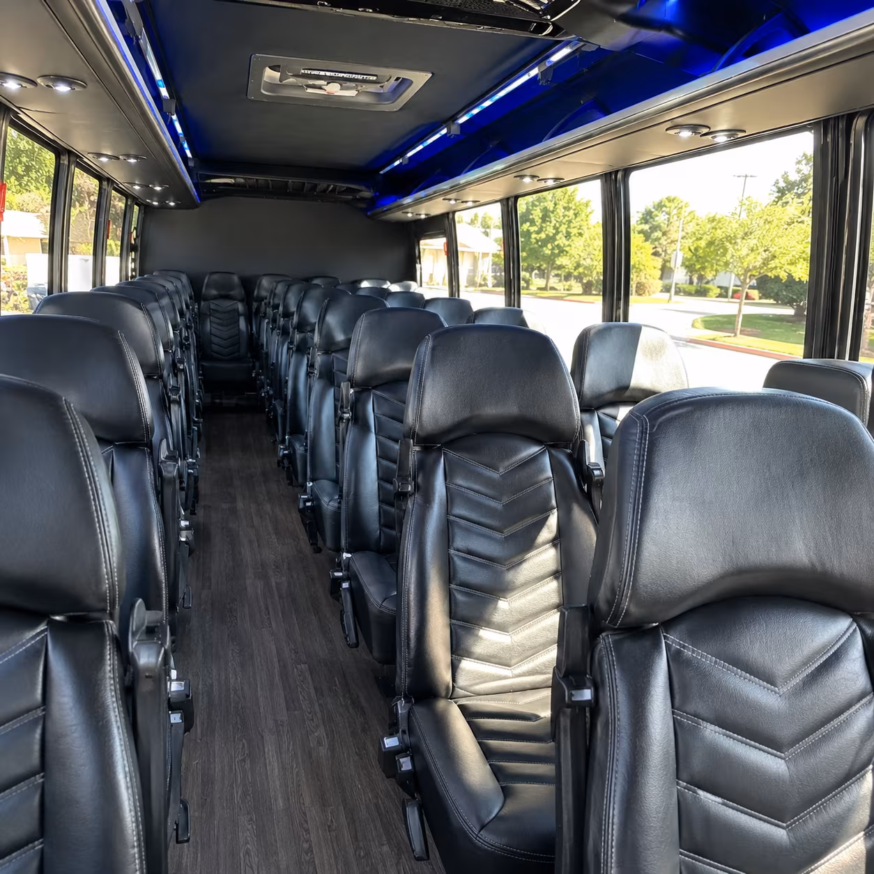 amarillo 30 passenger minibus interior