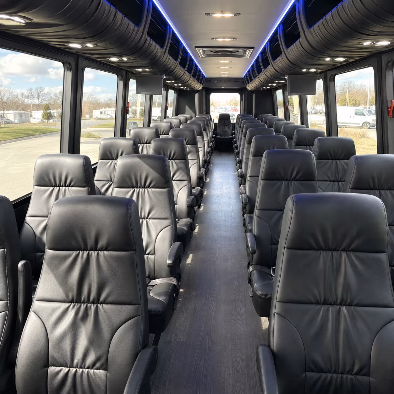 amarillo 35 passenger minibus interior
