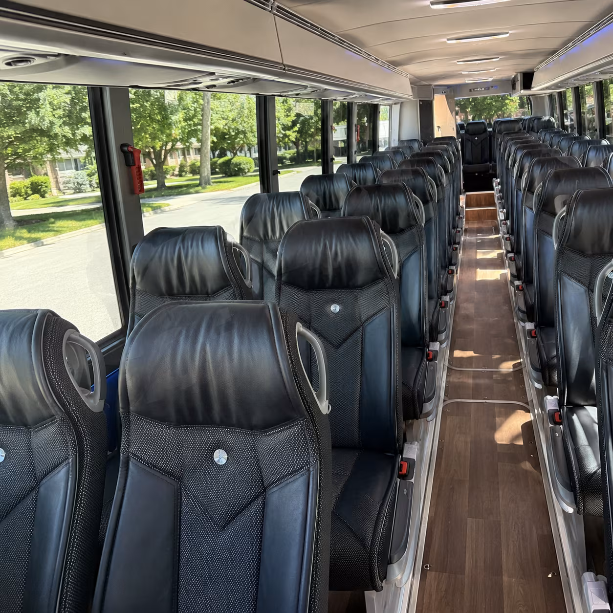 amarillo 56 passenger charter bus interior