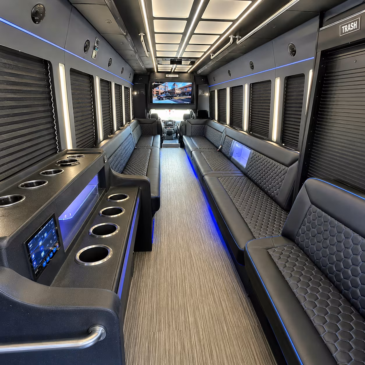amarillo party bus interior