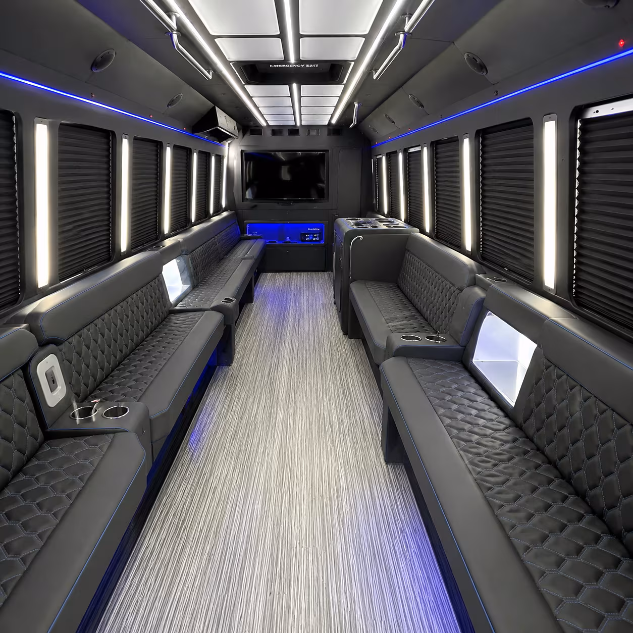 amarillo party bus rental interior
