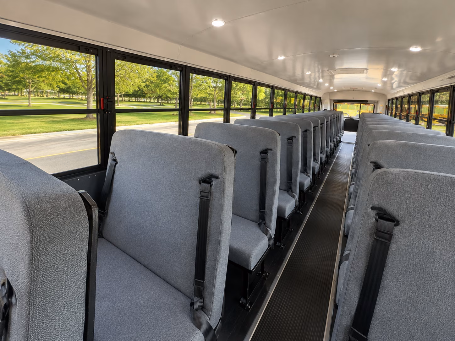 amarillo school bus inside
